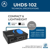 HDMI Splitter 1×2, HDMI 2.0