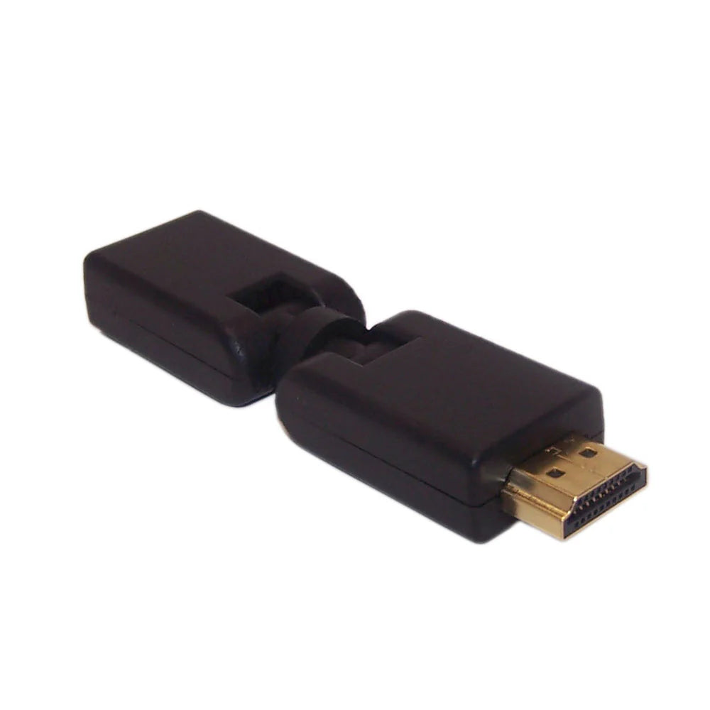 HDMI Swivel Port‑Saver Adapter (Male → Female) 360°