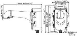 DS-1604ZJ-BOX Mounting Bracket with Backbox for PTZ Speed Dome