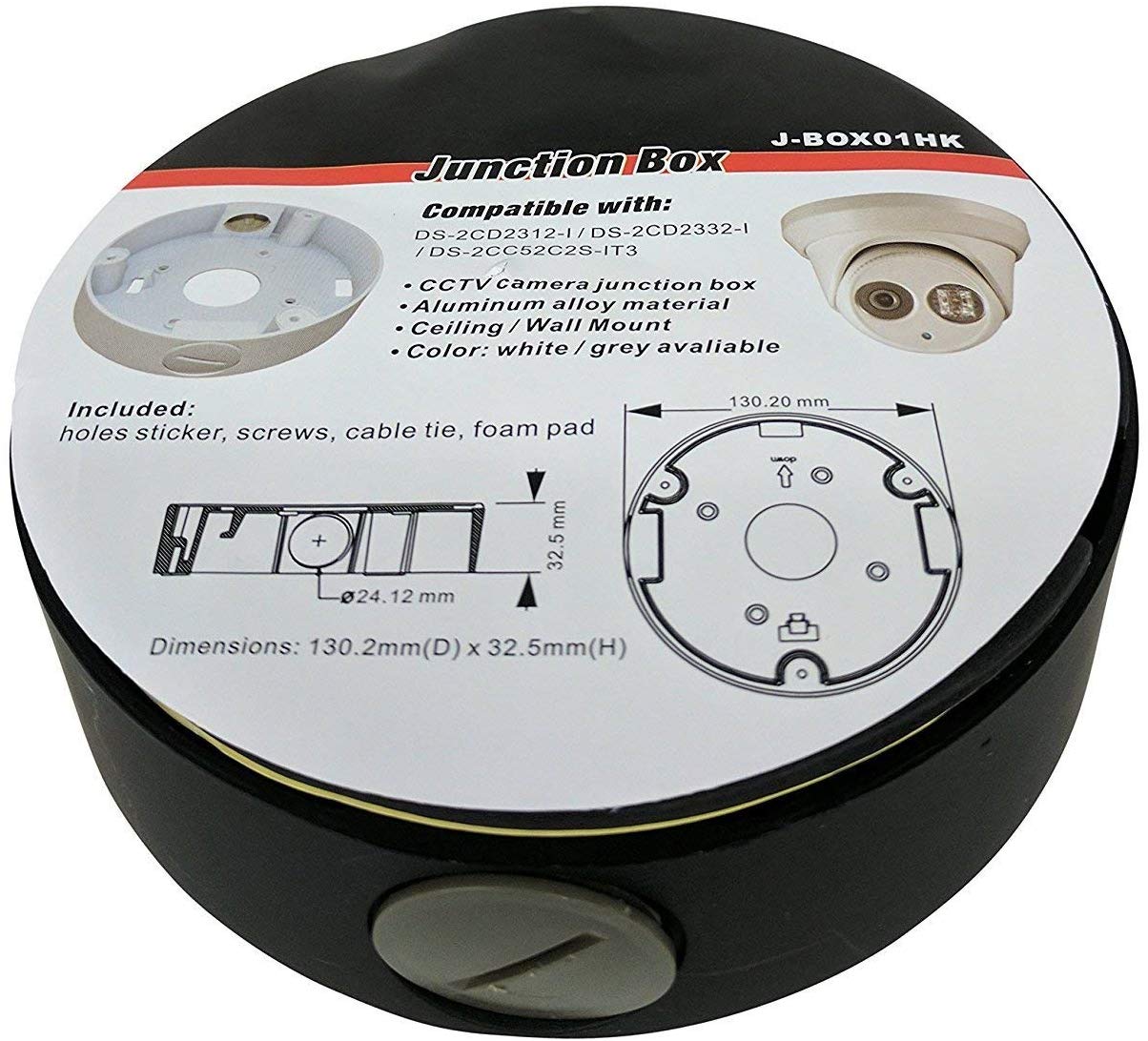 Kenuco Junction Box/Mounting Base Hikvision Turret Camera DS-2CD23x2