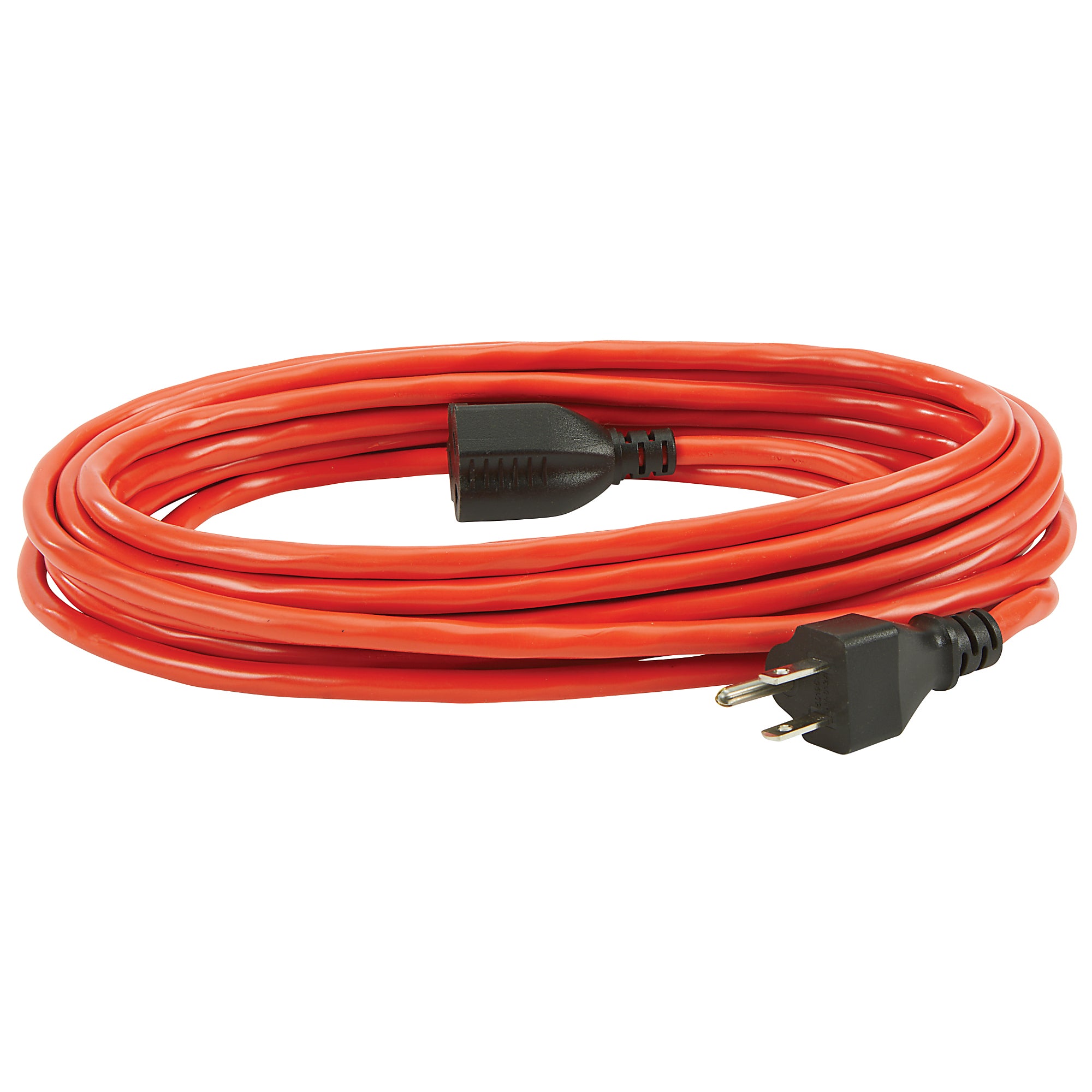 25 ft Extension Cord 16/3 SJTW, Orange with Black Plug