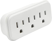 3‑Outlet Grounding Wall Tap AC125 V 15 A