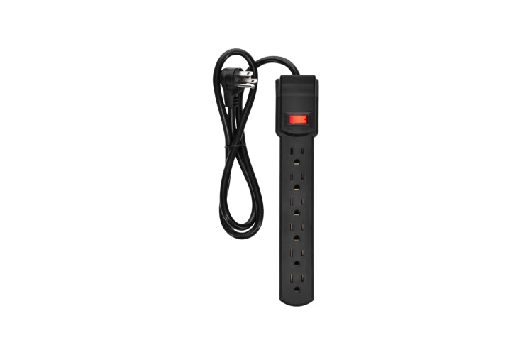 3 ft 6‑Outlet Surge Protector 14 AWG/3 15 A 90 J