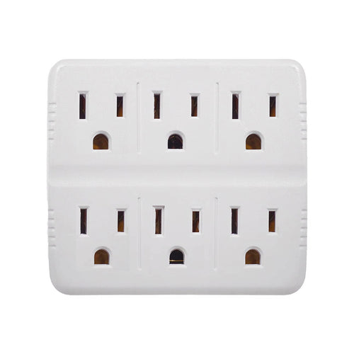 6‑Outlet Wall, Dual Input AC125 V 15 A