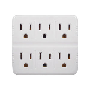 6‑Outlet Wall, Dual Input AC125 V 15 A