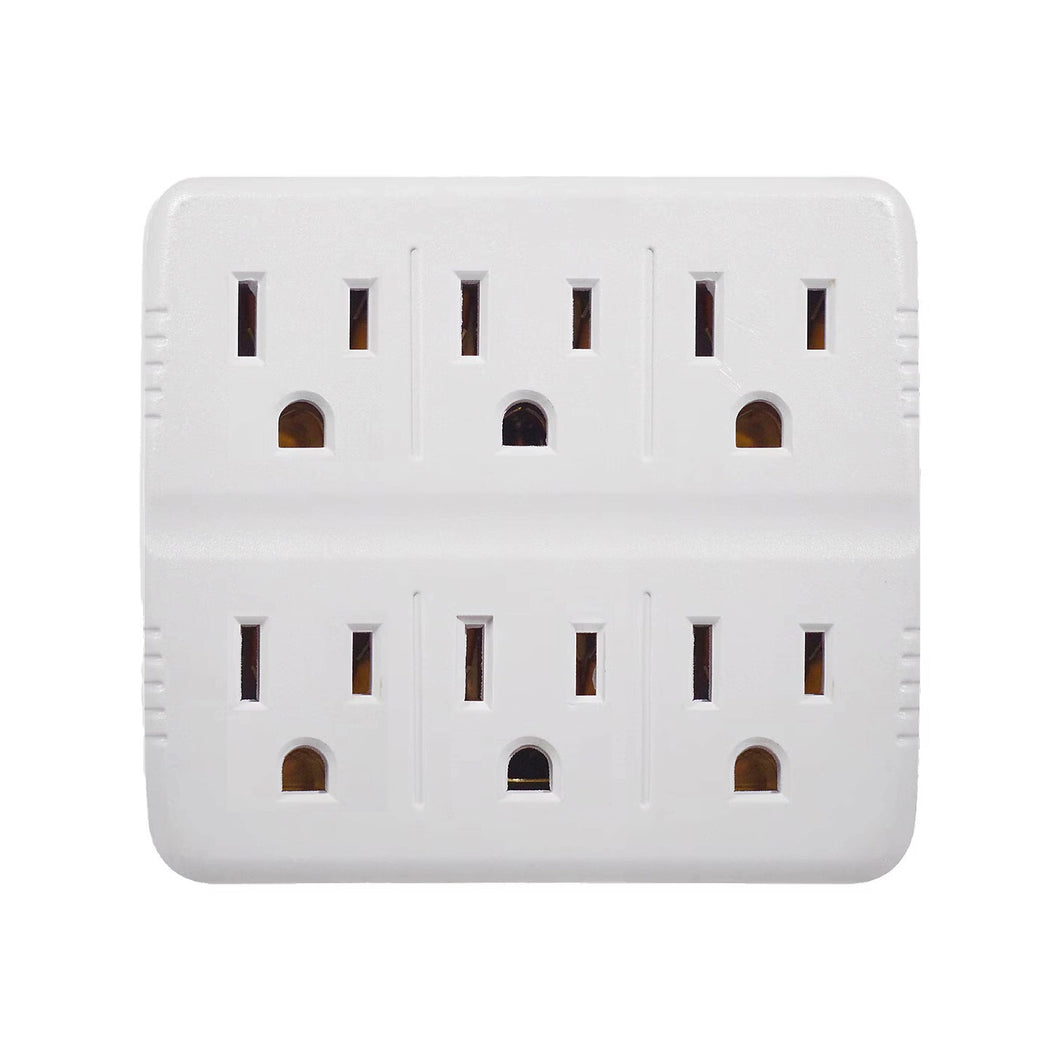 6‑Outlet Wall, Dual Input AC125 V 15 A