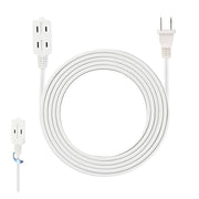9 ft 3‑Outlet Extension Cord, White 16 AWG/2