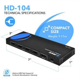 HDMI Splitter 1×4, HDMI 1.4