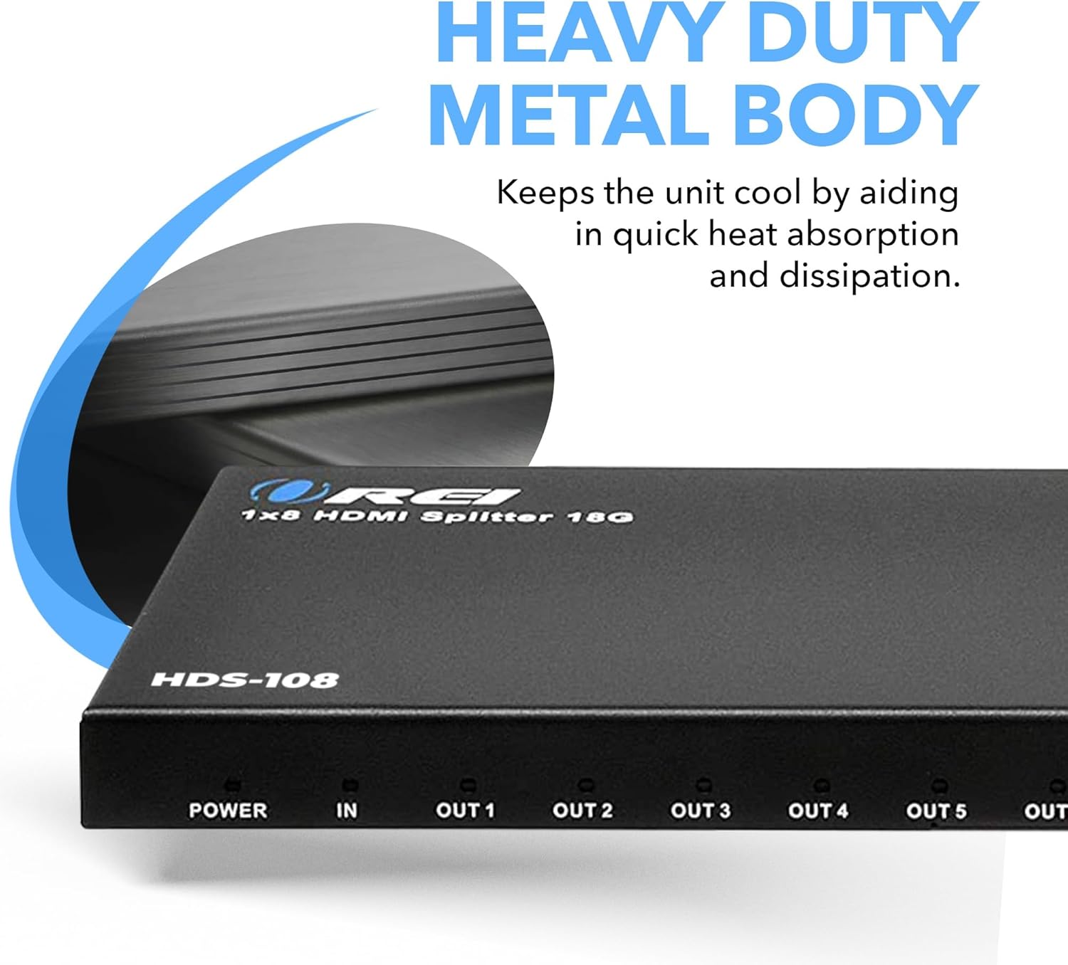 HDMI Splitter 1×8, HDMI 2.0