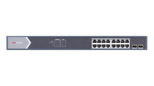 Hikvision DS‑3E0518P‑E/M 16‑Port PoE Switch + 2 Uplink