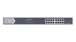 Hikvision DS‑3E0518P‑E/M 16‑Port PoE Switch + 2 Uplink
