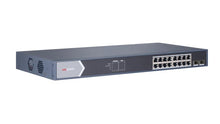 Load image into Gallery viewer, Hikvision DS‑3E0518P‑E/M 16‑Port PoE Switch + 2 Uplink