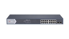 Load image into Gallery viewer, Hikvision DS‑3E0518P‑E/M 16‑Port PoE Switch + 2 Uplink