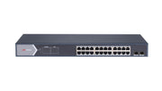 Hikvision DS‑3E0526P‑E/M 24‑Port PoE Switch + 2 Uplink