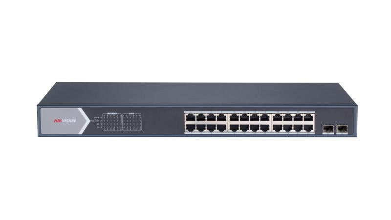 Hikvision DS‑3E0526P‑E/M 24‑Port PoE Switch + 2 Uplink
