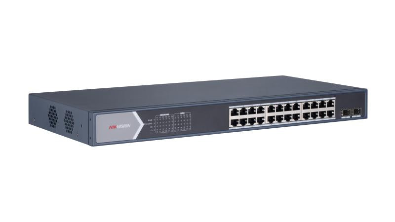 Hikvision DS‑3E0526P‑E/M 24‑Port PoE Switch + 2 Uplink