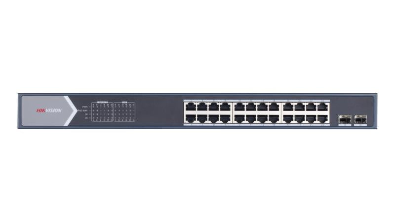 Hikvision DS‑3E0526P‑E/M 24‑Port PoE Switch + 2 Uplink