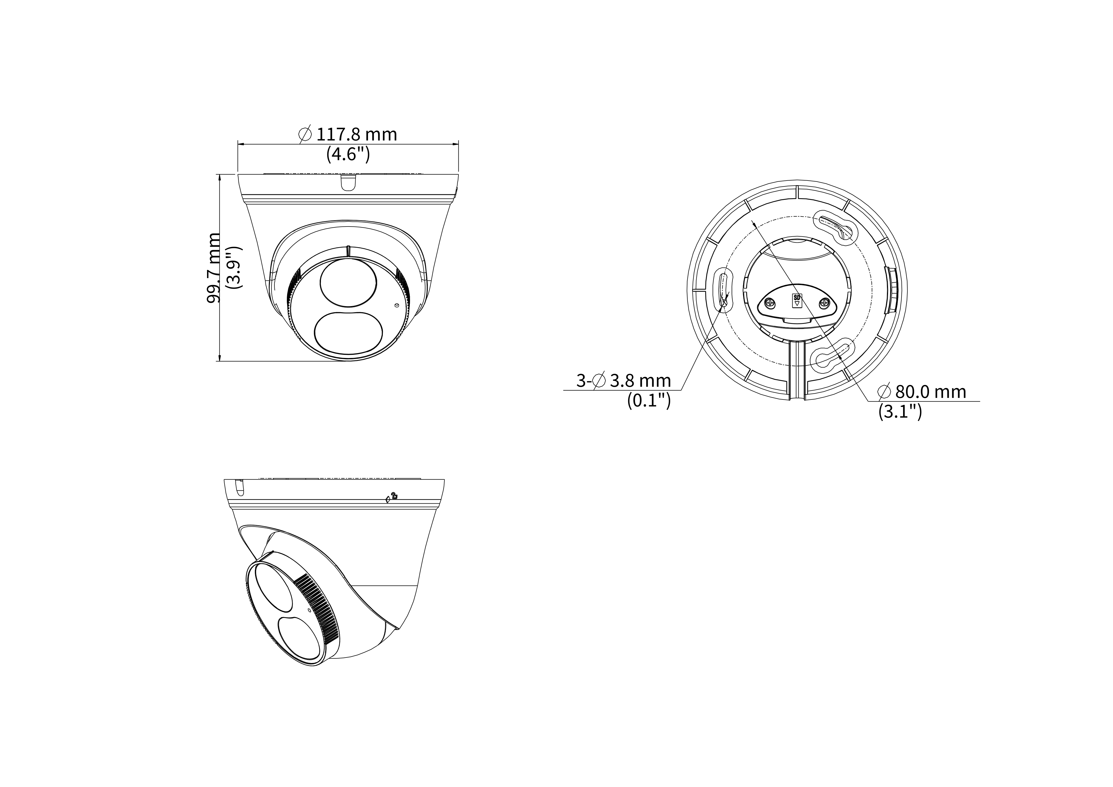 IPC3618LB-AF28K-DL 8MP Dual Light Fixed Turret 2.8mm