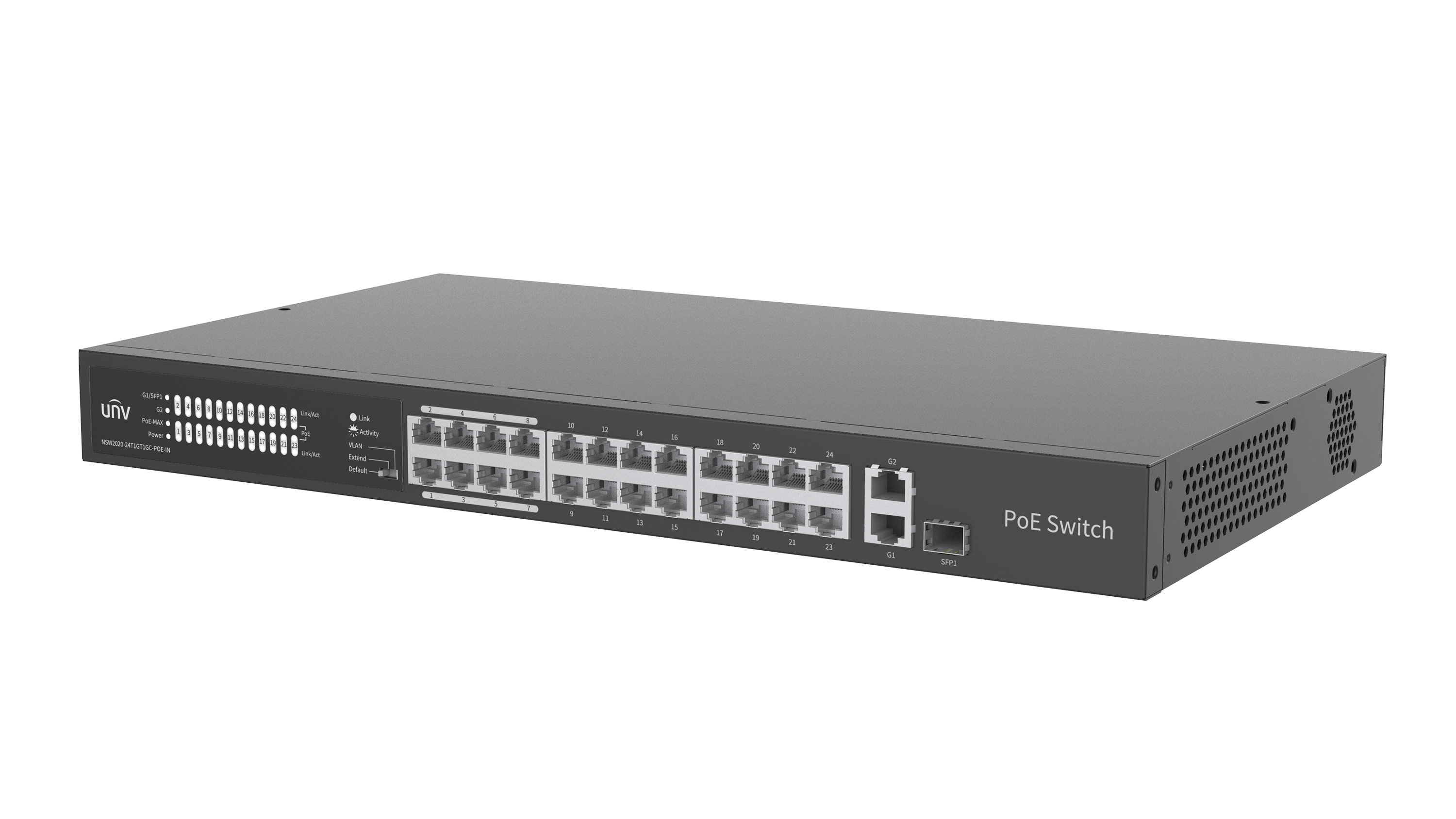 NSW2020-24T1GT1GC-POE-IN 26-Port Unmanaged PoE Switch
