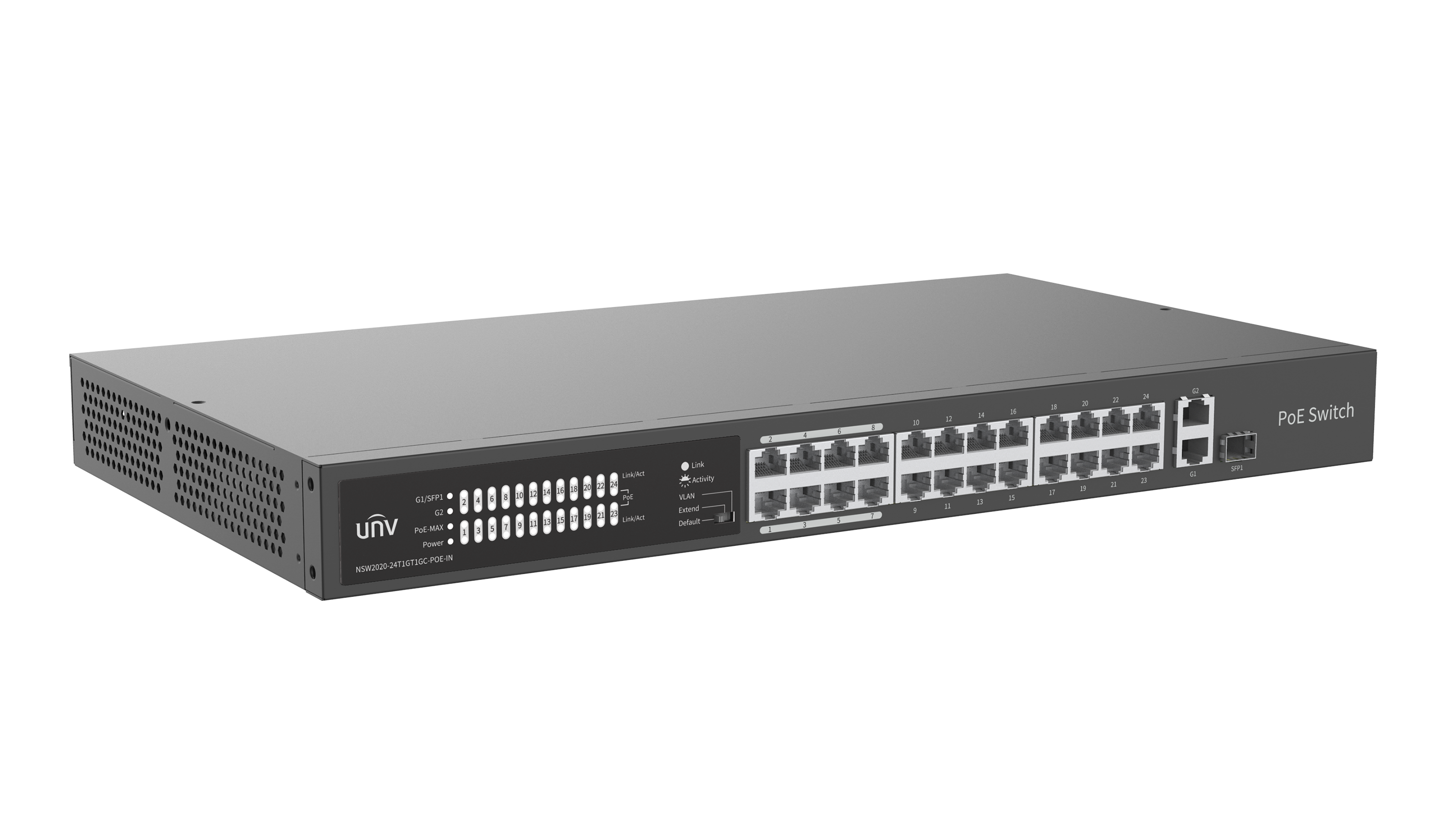 NSW2020-24T1GT1GC-POE-IN 26-Port Unmanaged PoE Switch