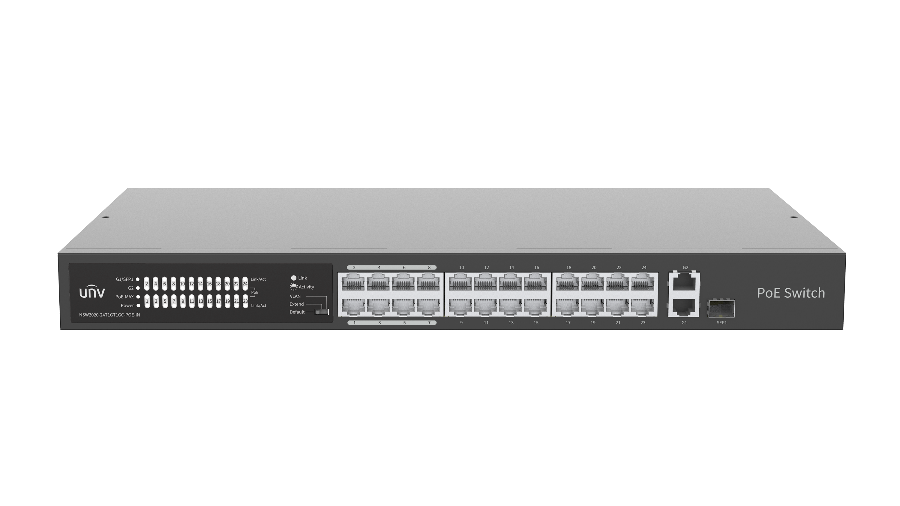 NSW2020-24T1GT1GC-POE-IN 26-Port Unmanaged PoE Switch
