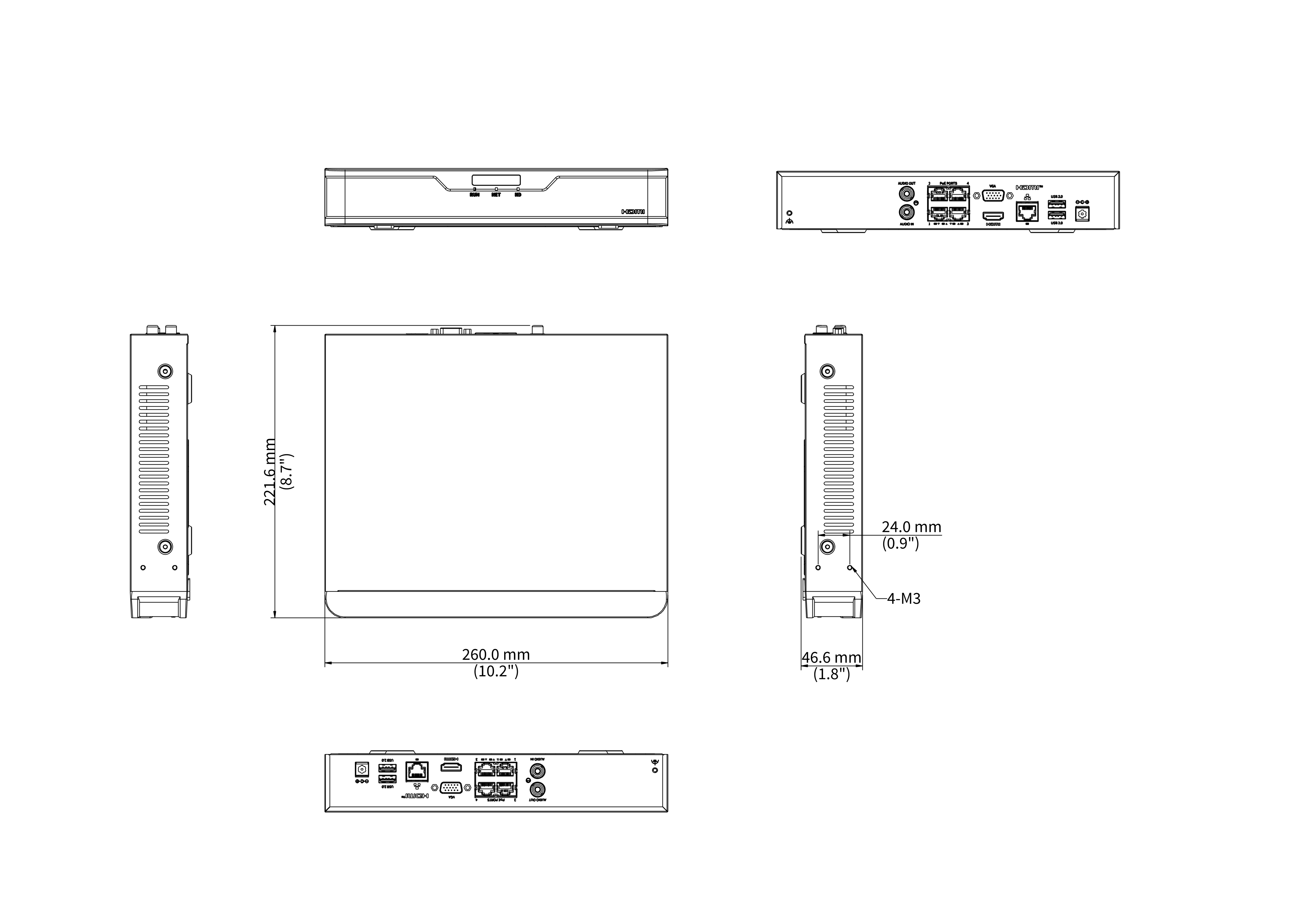 NVR301‑04B‑P4‑IQ • 4‑Channel PoE NVR