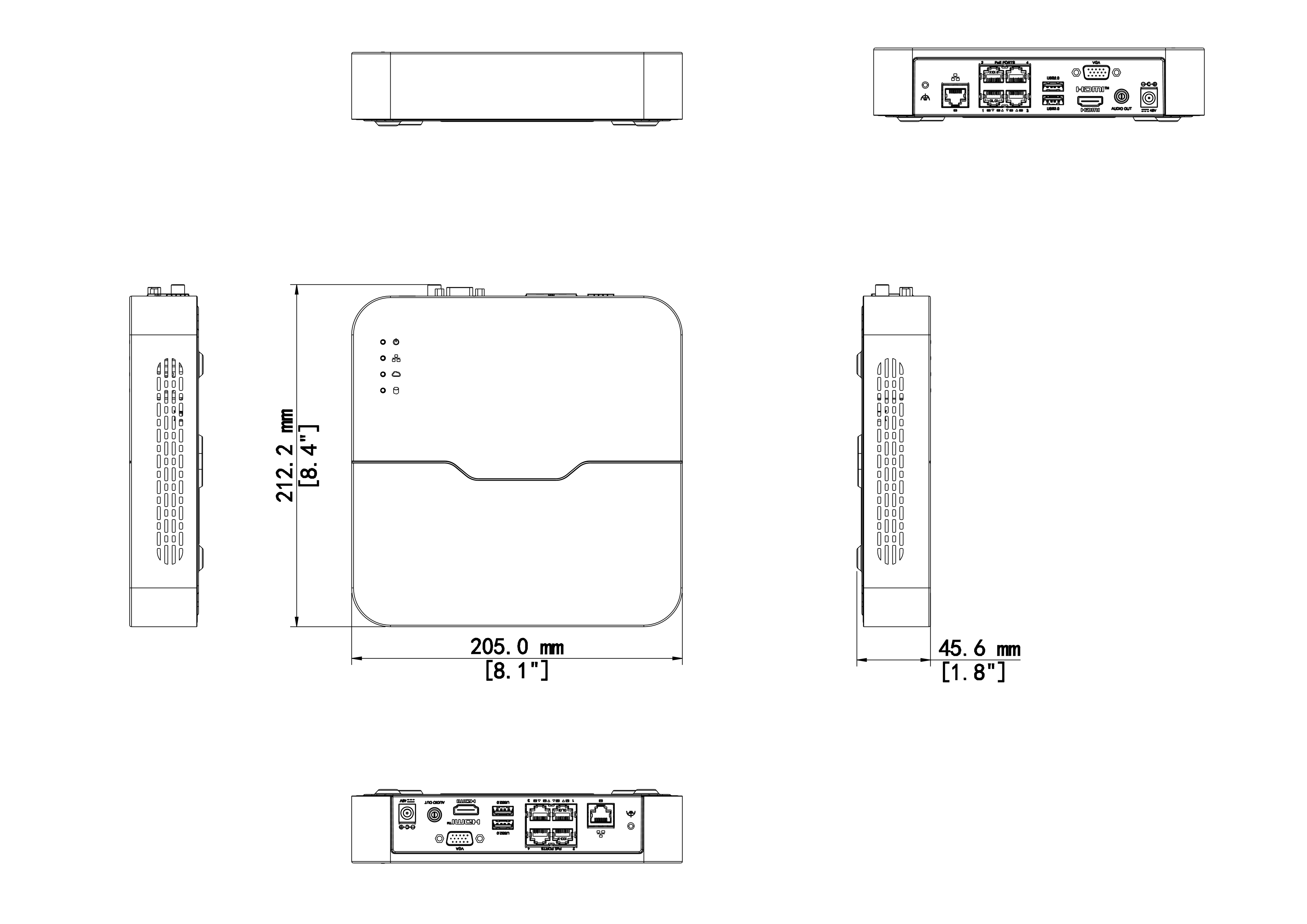 NVR301‑08LS3‑P8 • 8‑Channel PoE NVR