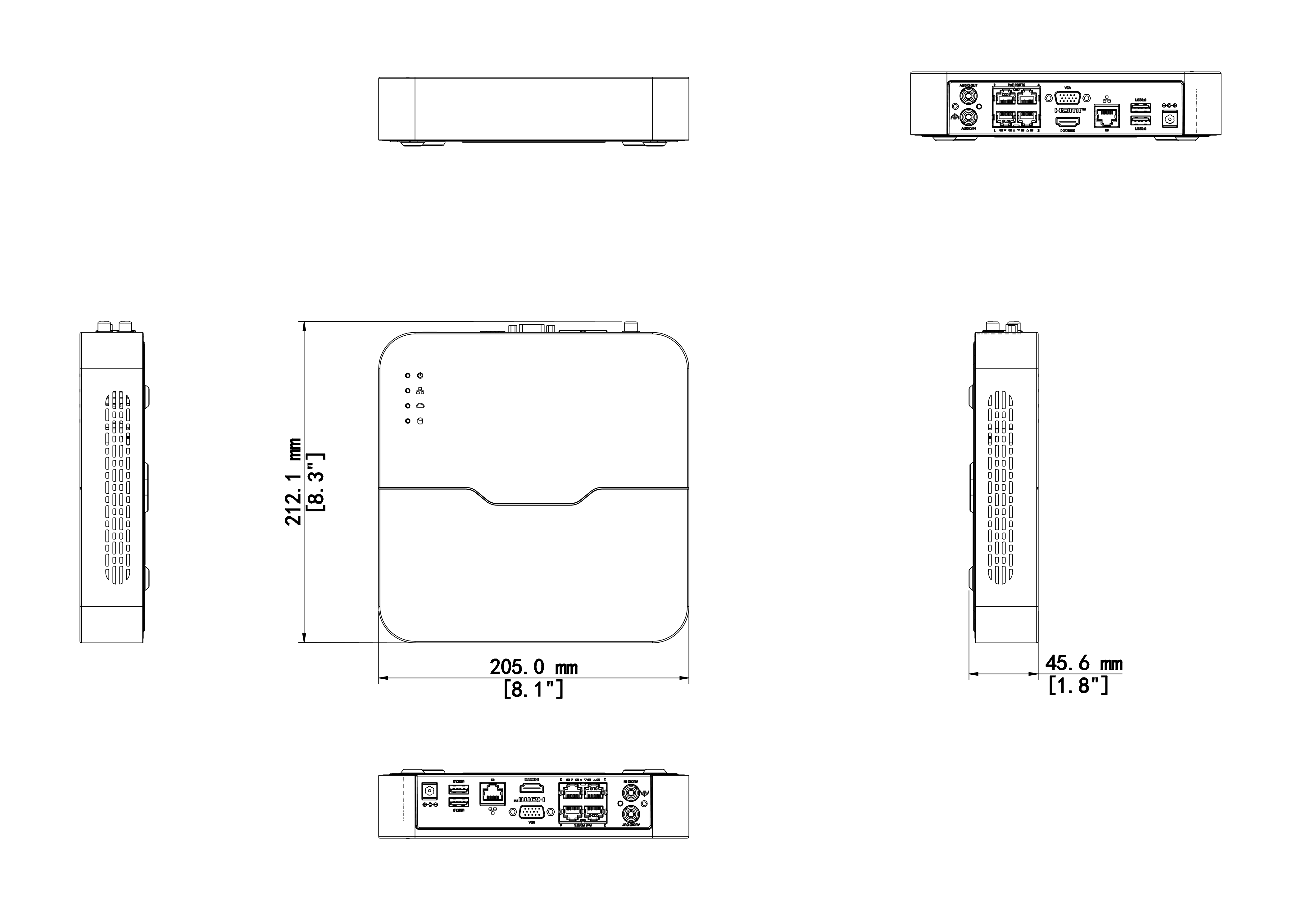 NVR501‑08B‑LP8 • 8‑Channel PoE NVR