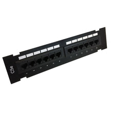 Load image into Gallery viewer, Cat5e 24‑Port Rack Patch Panel
