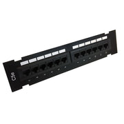 Cat5e 12‑Port Wall‑Mount Patch Panel