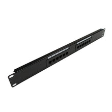 Load image into Gallery viewer, Cat6 12‑Port Rack Patch Panel