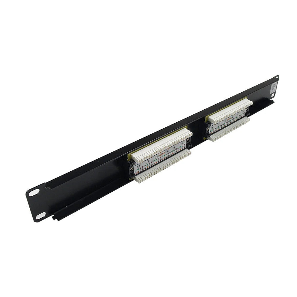 Cat6 12‑Port Rack Patch Panel