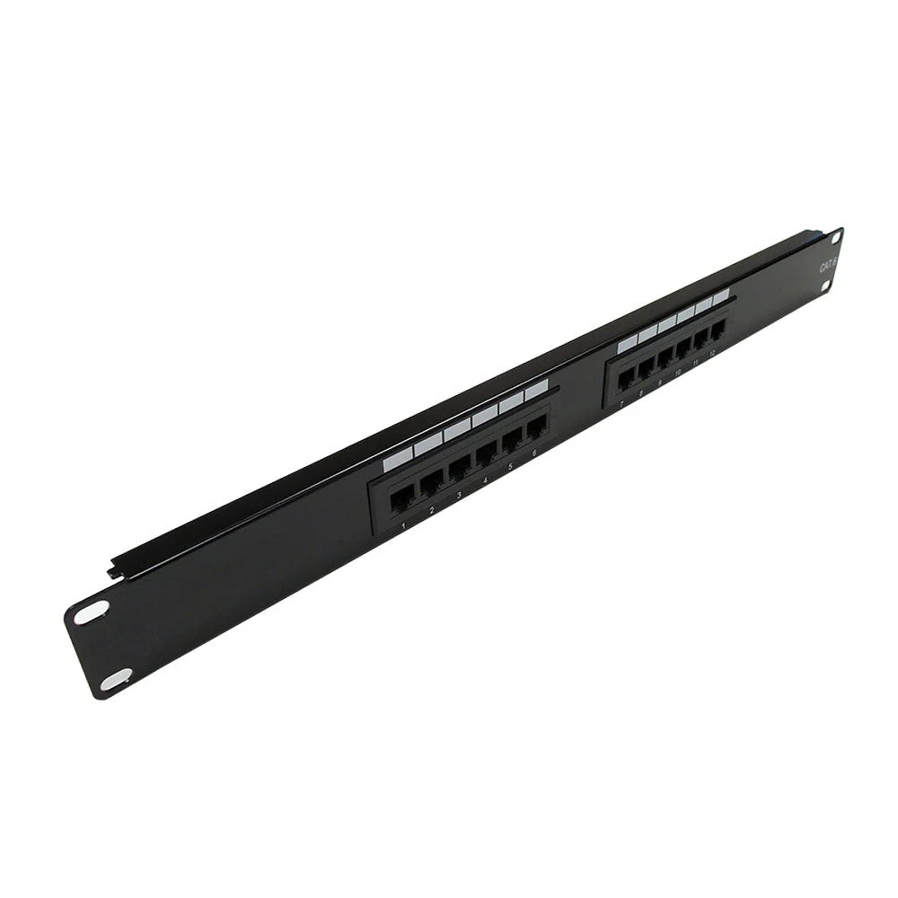 Cat5e 12‑Port Rack Patch Panel