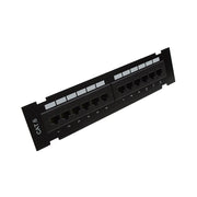 Cat6 12‑Port Wall‑Mount Patch Panel