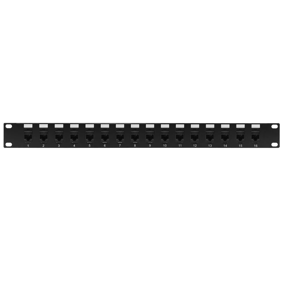 Cat5e 16‑Port Rack Patch Panel