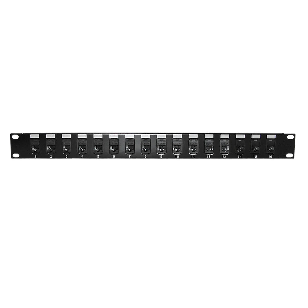 Cat6 16‑Port Rack Patch Panel