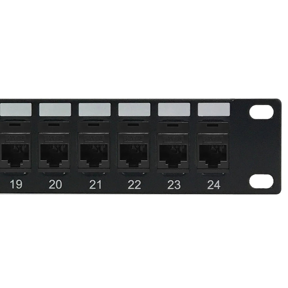Cat6 24‑Port Rack Patch Panel