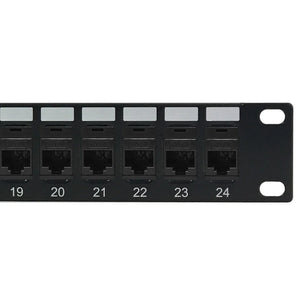 Cat6 24‑Port Rack Patch Panel