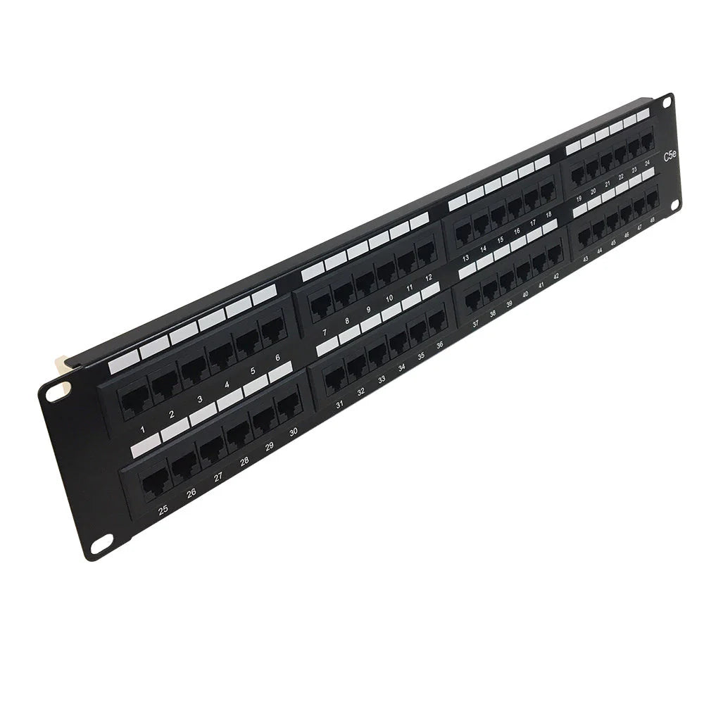 Cat5e 48‑Port Rack Patch Panel