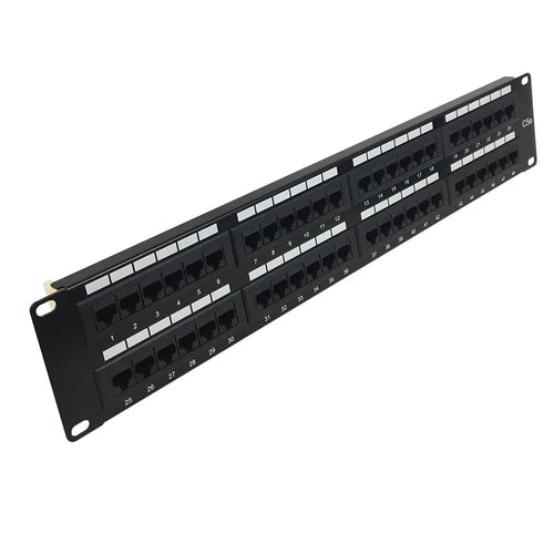 Cat5e 48‑Port Rack Patch Panel