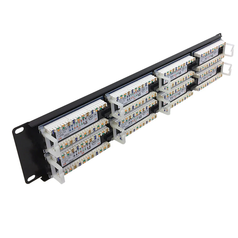 Cat5e 48‑Port Rack Patch Panel