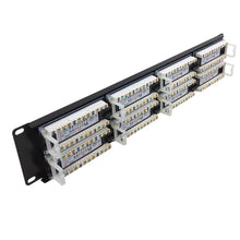 Load image into Gallery viewer, Cat5e 48‑Port Rack Patch Panel