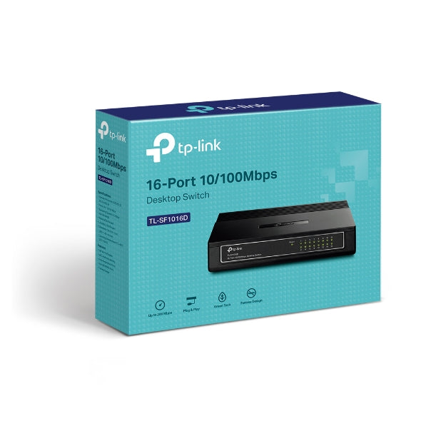 TP‑Link SF1016D 16‑Port 10/100M Rackmount Switch