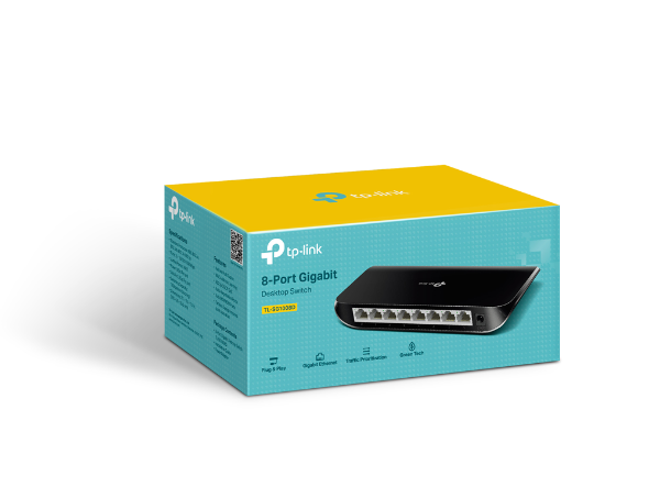TP‑Link SG1008D 8‑Port Gigabit Desktop Switch