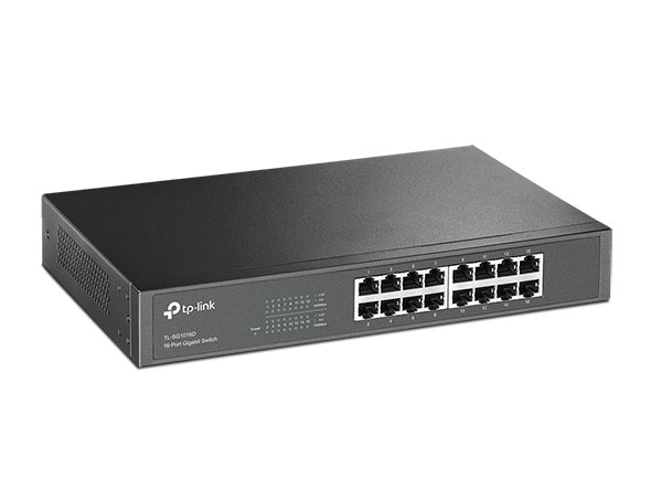 TP‑Link SG1016D 16‑Port Gigabit Rackmount Switch
