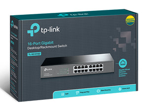 TP‑Link SG1016D 16‑Port Gigabit Rackmount Switch