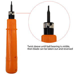 110 Adjustable Impact Punch‑Down Tool with Blade