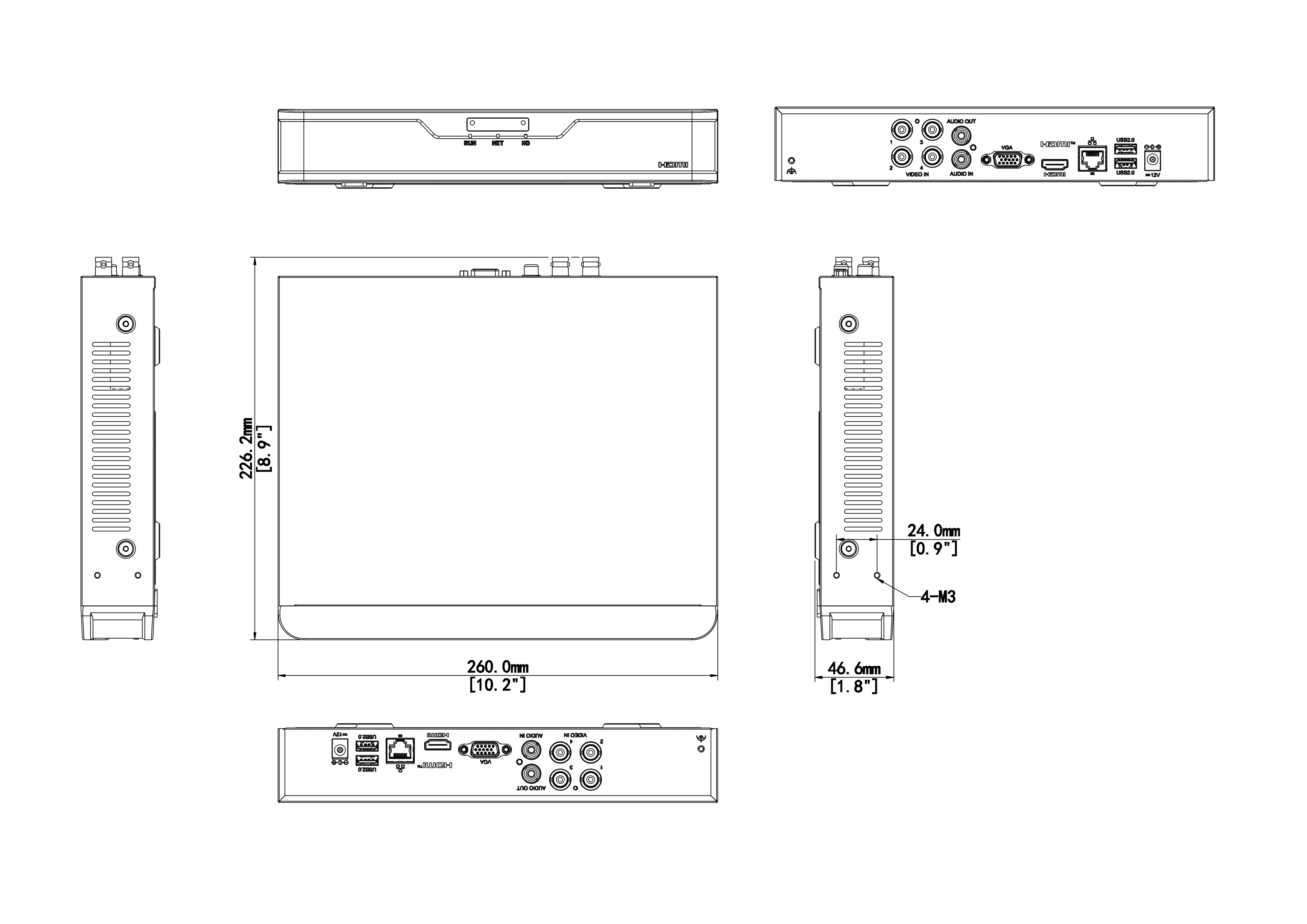 XVR301‑08G3 • 8‑Channel Hybrid DVR