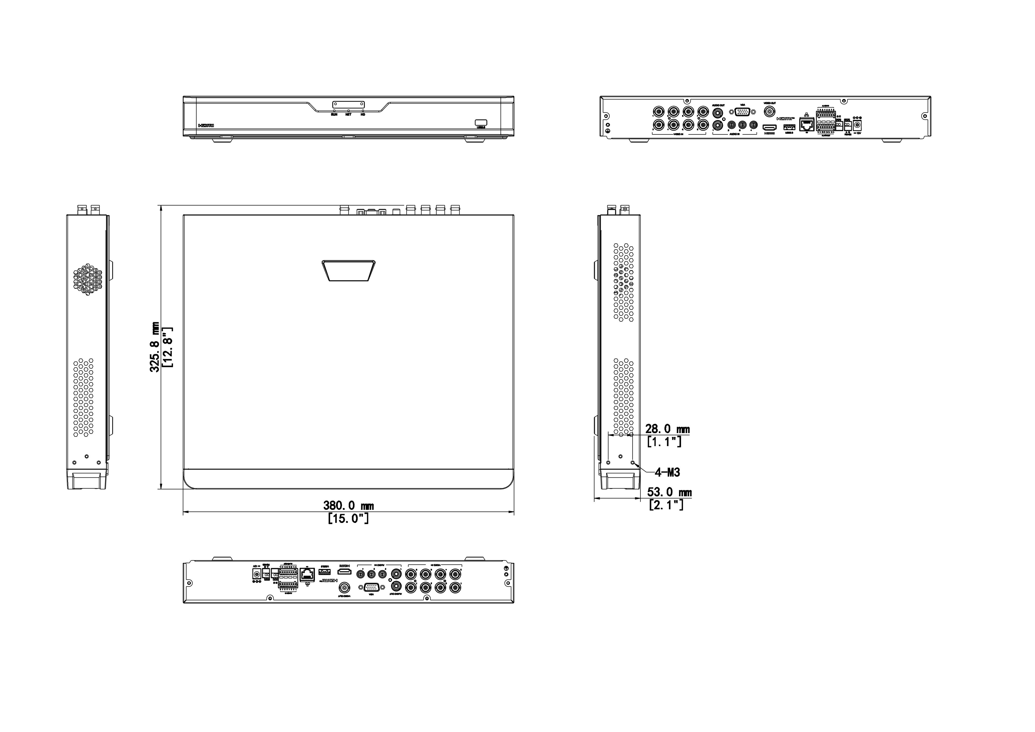 XVR302‑08U3 • 8‑Channel Hybrid DVR