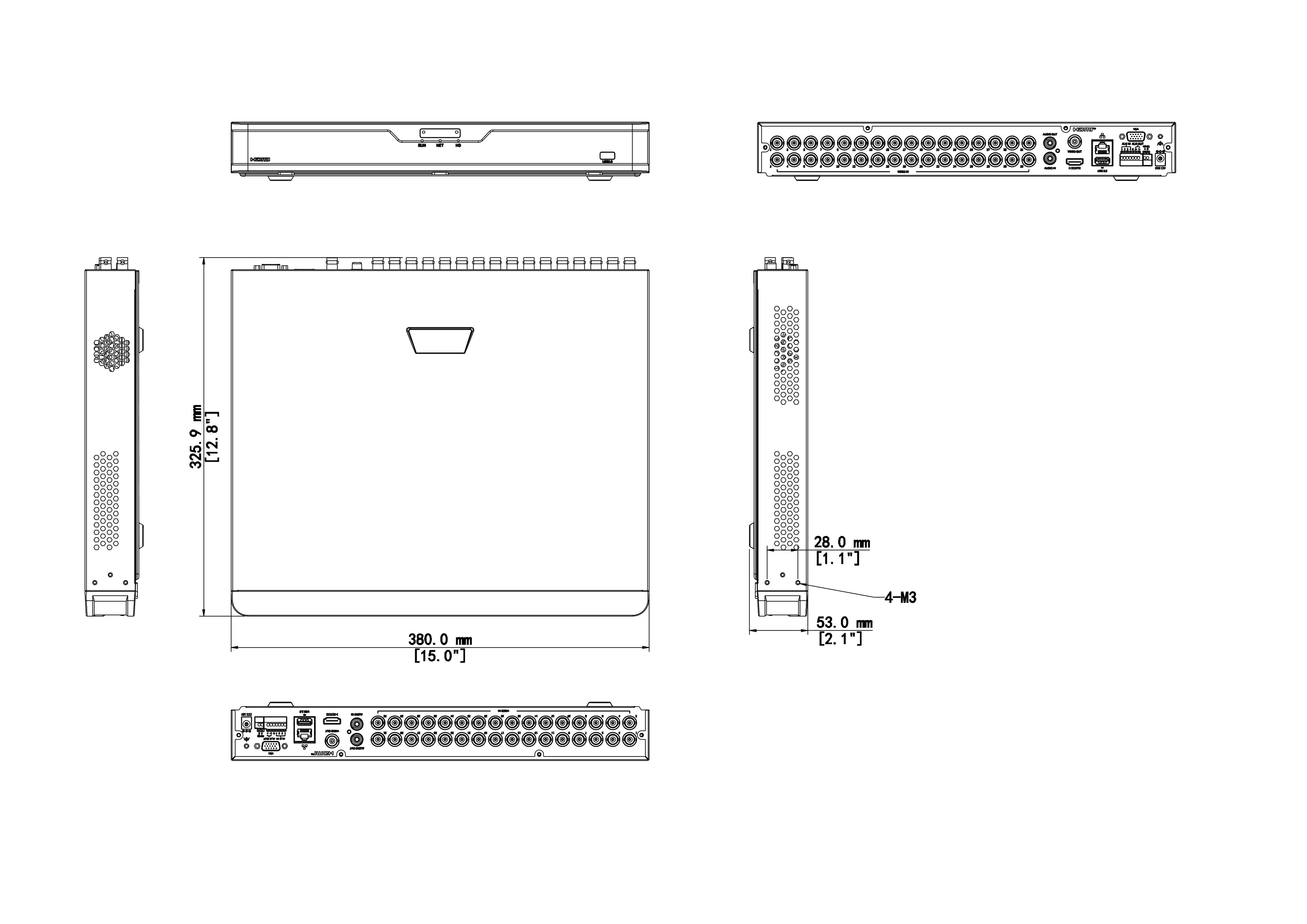 XVR302‑32Q3 • 32‑Channel Hybrid DVR